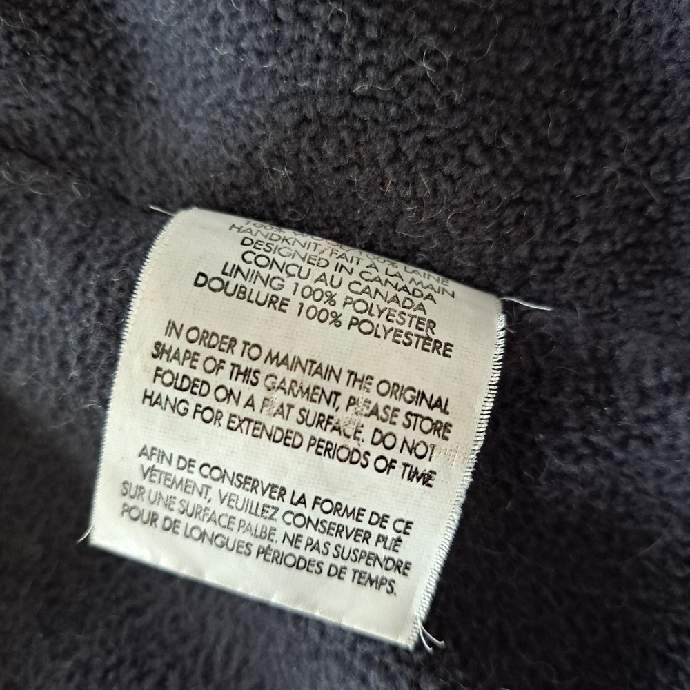 Laudromat wool men's jacket hooded coat sweater cardigan Made in Nepal - Picture 10 of 15